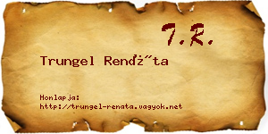 Trungel Renáta névjegykártya